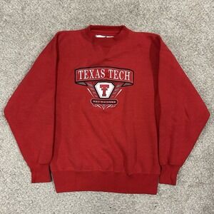 Vintage Midwest Embroidery Texas Tech Red Raiders Sweatshirt Mens Large NCAA